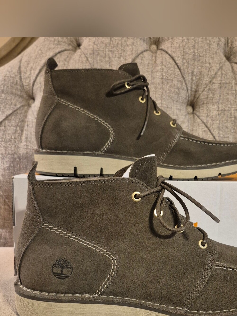 Timberland Westmore Mid Lace Chukka Boots Brown Sueded Leather Size 11 M NIB